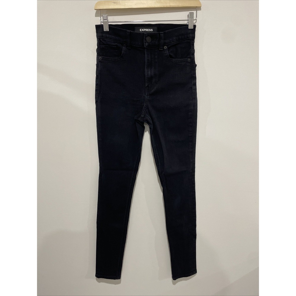 Express Stretch Legging Super High Rise Women's Black Jeans Size 2‎